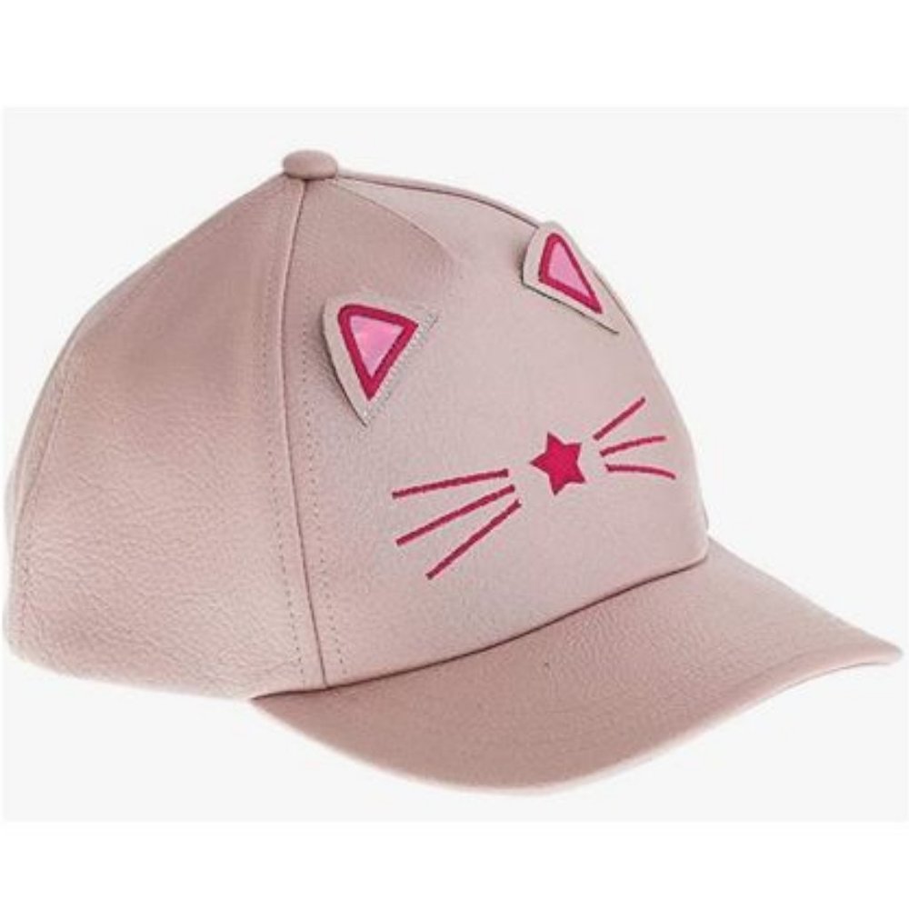 CLEARANCE Elli by Capelli Star Kitty Faux Leather Baseball Hat with 3D Ears